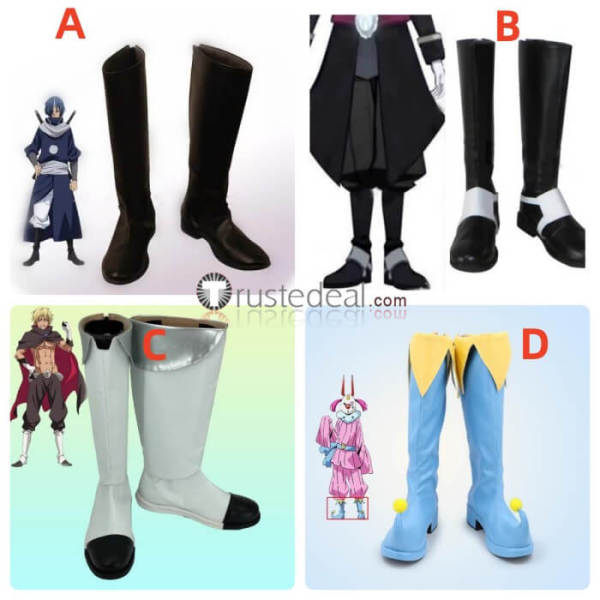 Tensei Shitara Slime Datta Ken Veldora Tempest Diablo Souei Tear Blue Cosplay Shoes Boots