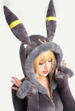 Pokemon Gijinka Sylveon Umbreon Fluffy Jumpsuit Bunny Suit Pink Cosplay Costume