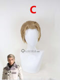 Final Fantasy Rufus Shinra Kurasame Susaya Grey Purple Blonde Cosplay Wig