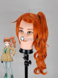 Pokemon Jasmine Sonia Orange Brown Styled Cosplay Wig