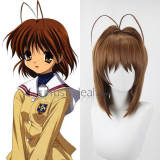 Clannad Nagisa Furukawa Fuko Ibuki Kotomi Ichinose Brown Purple Styled Cosplay Wig
