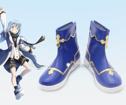 Tensei Shitara Slime Datta Ken Rimuru Tempest Mikami Satoru Milim Nava Demon Purple Blue Cosplay Boots Shoes