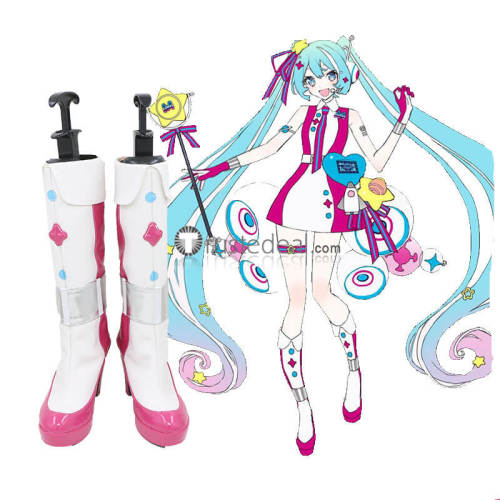 Vocaloid Snow Miku Wonderland Hatsune Miku Yanhe Cosplay Boots Shoes