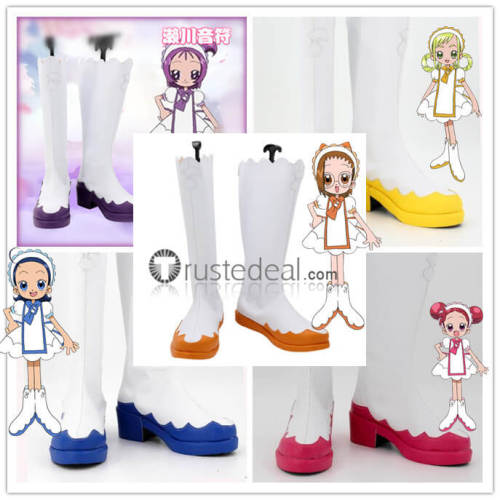 Ojamajo Doremi Magical DoReMi Patissiere Momoko Onpu Doremi Hazuki Aiko Blue Pink Purple Yellow Cosplay Shoes Boots