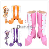 Ojamajo Doremi Magical DoReMi Dokkan Momoko Onpu Doremi Hazuki Aiko Blue Pink Purple Yellow Cosplay Shoes Boots 2