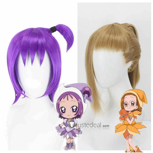 Ojamajo Doremi Dokkan Momoko Doremi Onpu Segawa Hazuki Blonde Brown Red Purple Styled Cosplay Wig