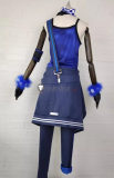 Vocaloid Project Diva X Burning Stone Kagamine Rin Len Blue Cosplay Costume