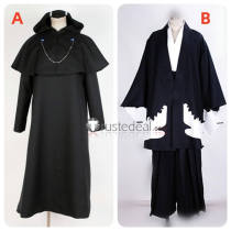 Hitman Reborn Viper Esper Mammon Rokudou Mukuro Black Kimono Cosplay Costume