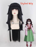 Hunter X Hunter Alluka Zoldyck Long Black Syled Cosplay Wig Hairband Accessories
