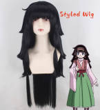 Hunter X Hunter Alluka Zoldyck Long Black Syled Cosplay Wig Hairband Accessories