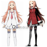 Guilty Crown Ouma Mana Red Winter Cosplay Costume