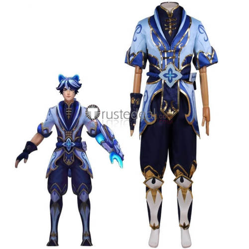 League of Legends LOL Ezreal Porcelain Protector Cosplay Costume