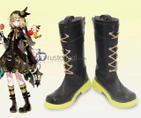 Vocaloid Fashion Subculture Hatsune Miku Birthday Pretty Rabbit Kagamine Rin Black Cosplay Shoes Boots
