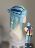 Pokemon Scarlet and Violet Grusha Blue Styled Wig Scarf Cosplay Props Accessory