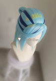 Pokemon Scarlet and Violet Grusha Blue Styled Wig Scarf Cosplay Props Accessory