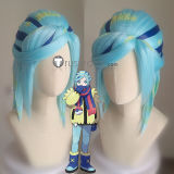 Pokemon Scarlet and Violet Grusha Blue Styled Wig Scarf Cosplay Props Accessory