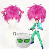 Saiki Kusuo no Sai Nan Kusuo Saiki Pink Cosplay Wig Accessories Glasses
