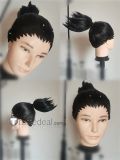 Naruto Shikamaru Temari Nara Black Blonde Styled Cosplay Wig