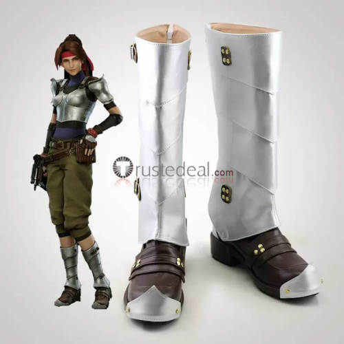 Final Fantasy VII Remake FF7 Jessie Rasberry Biggs Wedge Reno Cosplay Shoes Boots