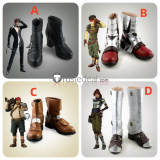 Final Fantasy VII Remake FF7 Jessie Rasberry Biggs Wedge Reno Cosplay Shoes Boots