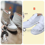 Pokemon Sun and Moon Team Skull Guzma White Cosplay Shoes Boots