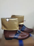 Castlevania Richter Belmont Brown Cosplay Boots Shoes