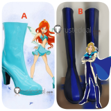 Winx Club Specialists Timmy Sky Brandon Riven Helia Bloom Charmix Blue Cosplay Shoes Boots