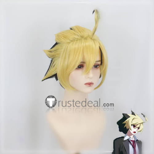 Under Night In-Birth Seth Hyde Kido Styled Black Blonde White Cosplay Wig