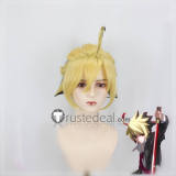 Under Night In-Birth Seth Hyde Kido Styled Black Blonde White Cosplay Wig