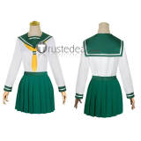 Mahou Shoujo ni Akogarete Gushing Over Magical Girls Hiiragi Utena Hanabishi Haruka Green School Uniform Cosplay Costume