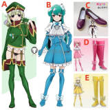 Mahou Shoujo ni Akogarete Hiiragi Hanabishi Araga Leopard Tenkawa Magia Baiser Magenta Azul Sulfur Cosplay Shoes Boots