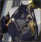 Genshin Impact Frostflower Dew Shenhe New Outfit Black Cheongsam New Year Cosplay Costume