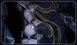 Genshin Impact Frostflower Dew Shenhe Twilight Blossom Ganyu New Outfit Black Cheongsam Cosplay Costume 2