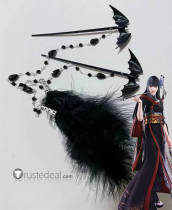 Final Fantasy XIV Yotsuyu Black Hair Pins Cosplay Accesories Props
