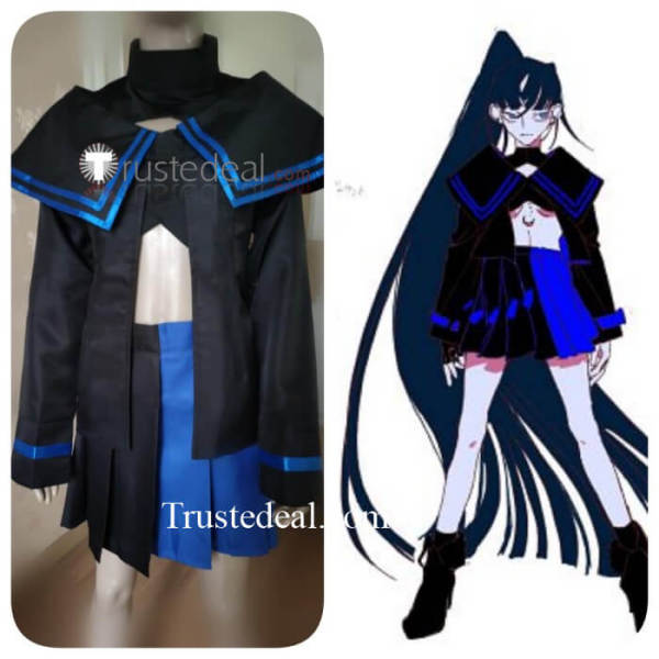 Commission Vocaloid Ado Usseewa Blue Black Cosplay Costume
