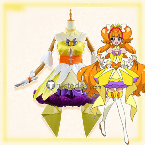 Go! Princess Pretty Cure Amanogawa Kirara Cure Twinkle Cosplay Costume Custom Size