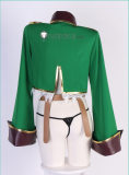 Mahou Shoujo ni Akogarete Gushing Over Magical Girls Araga Kiwi Leopard Green Cosplay Costume