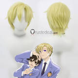 Ouran High School Host Club Tamaki Suoh Fujioka Haruhi Brown Blonde Cosplay Wig