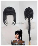 Baldur's Gate 3 BG3 Shadowheart Black Silver White Styled Cosplay Wig