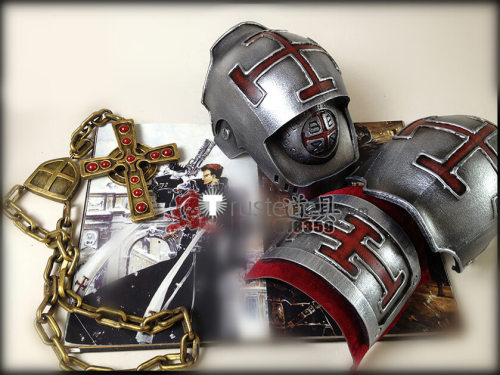 Trinity Blood Tres Iqus Shoulder Armors Necklace Cosplay Props Accessory