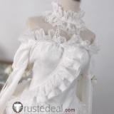 Rozen Maiden Kirakishou White Gothic Lolita Devil Cosplay Costume 2