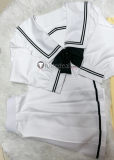 Kimi to Kanojo to Kanojo no Koi Mukou Aoi Miyuki Sone White Black School Uniform Yellow Cardigan Cosplay Costume 2