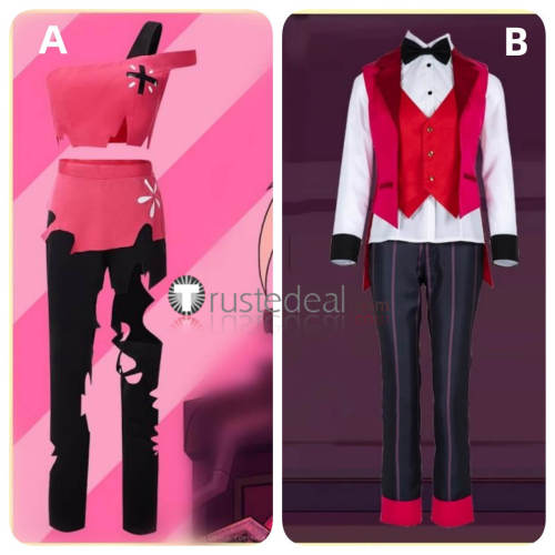 Hazbin Hotel Elizabeth Lilith Magne Cherri Bomb Vox Sir Pentious Cosplay Costume