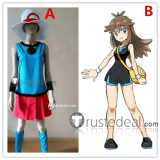 Pokemon Green Leaf Blue Cosplay Costume