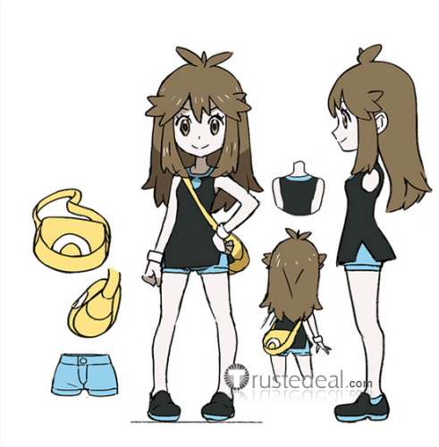 Pokemon Masters EX Bettie Betty Trainer Green Leaf Cosplay Shoes Boots