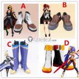 BLAZBLUE Mai Natsume Celica Ayatsuki Mercury Yuuki Terumi Cosplay Shoes Boots