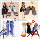 BLAZBLUE Mai Natsume Celica Ayatsuki Mercury Yuuki Terumi Cosplay Shoes Boots