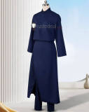 Shiro Seijo to Kuro Bokushi Saint Cecilia and Pastor Lawrence Blue Black Cosplay Costume