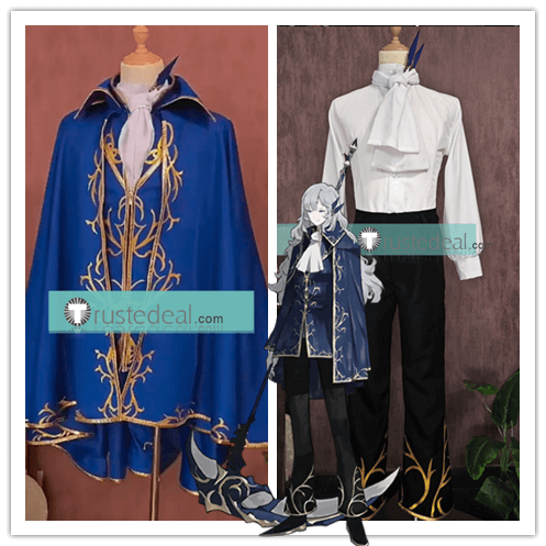 Library Of Ruina Argalia Blue White Cosplay Costume