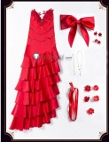 Final Fantasy VII Remake Aerith Red Gown Cosplay Costume
